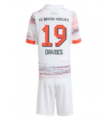 Bayern Munich Alphonso Davies #19 Seconda Maglia Bambino 2025-26 Manica Corta (+ Pantaloni corti)
